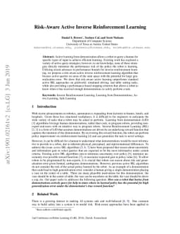 Risk-Aware Active Inverse Reinforcement Learning