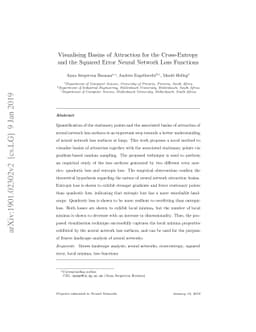 Visualising Basins of Attraction for the Cross-Entropy and the Squared
  Error Neural Network Loss Functions
