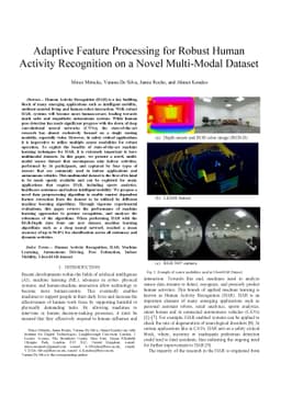 Adaptive Feature Processing for Robust Human Activity Recognition on a
  Novel Multi-Modal Dataset