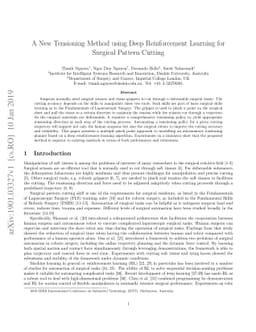 A New Tensioning Method using Deep Reinforcement Learning for Surgical
  Pattern Cutting