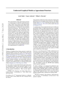 Undirected Graphical Models as Approximate Posteriors