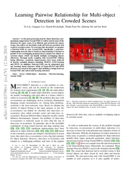 Learning Pairwise Relationship for Multi-object Detection in Crowded
  Scenes