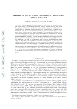 Bayesian Graph Selection Consistency Under Model Misspecification