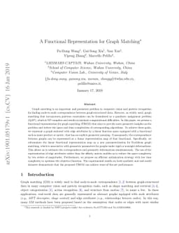 A Functional Representation for Graph Matching