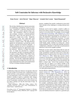 Soft Constraints for Inference with Declarative Knowledge