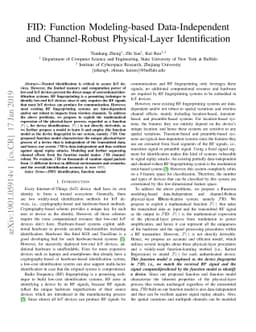 FID: Function Modeling-based Data-Independent and Channel-Robust
  Physical-Layer Identification