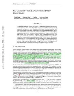 GO Gradient for Expectation-Based Objectives