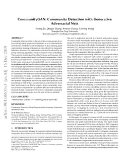 CommunityGAN: Community Detection with Generative Adversarial Nets