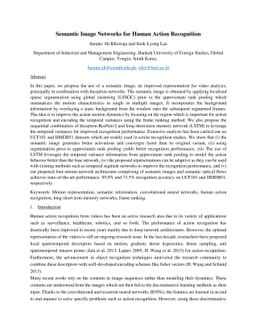 Semantic Image Networks for Human Action Recognition