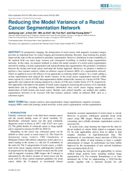 Reducing the Model Variance of a Rectal Cancer Segmentation Network