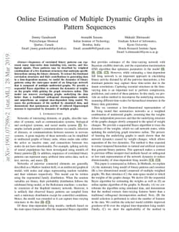 Online Estimation of Multiple Dynamic Graphs in Pattern Sequences