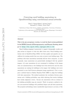 Correcting rural building annotations in OpenStreetMap using
  convolutional neural networks