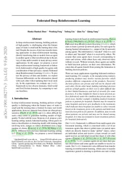 Federated Deep Reinforcement Learning