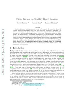 Faking Fairness via Stealthily Biased Sampling