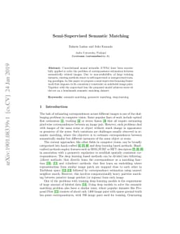 Semi-Supervised Semantic Matching