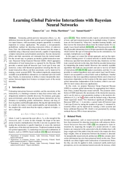 Learning Global Pairwise Interactions with Bayesian Neural Networks