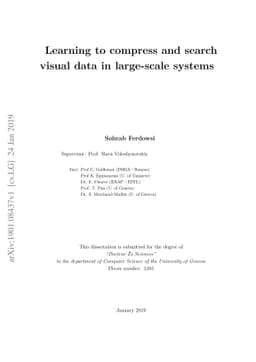 Learning to compress and search visual data in large-scale systems