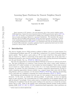 Learning Space Partitions for Nearest Neighbor Search