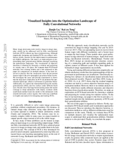 Visualized Insights into the Optimization Landscape of Fully
  Convolutional Networks