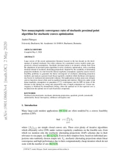 New nonasymptotic convergence rates of stochastic proximal
  pointalgorithm for convex optimization problems