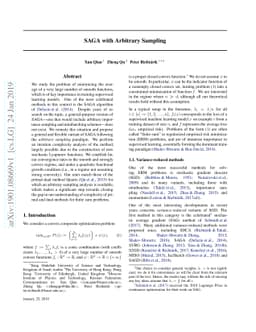 SAGA with Arbitrary Sampling