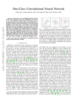 One-Class Convolutional Neural Network