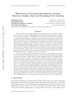 Effectiveness of Tree-based Ensembles for Anomaly Discovery: Insights,
  Batch and Streaming Active Learning