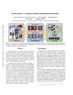 FaceForensics++: Learning to Detect Manipulated Facial Images