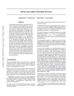 On the Universality of Invariant Networks