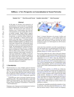 Stiffness: A New Perspective on Generalization in Neural Networks