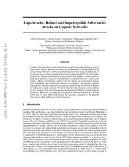 CapsAttacks: Robust and Imperceptible Adversarial Attacks on Capsule
  Networks