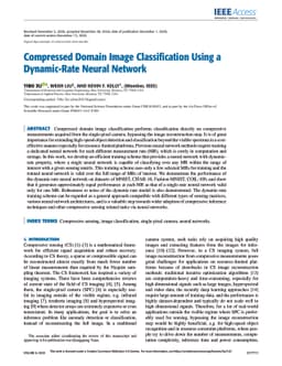 Compressed Domain Image Classification Using a Dynamic-Rate Neural
  Network