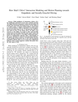 How Shall I Drive? Interaction Modeling and Motion Planning towards
  Empathetic and Socially-Graceful Driving