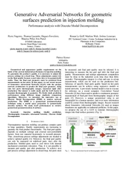 Generative Adversarial Networks for geometric surfaces prediction in
  injection molding