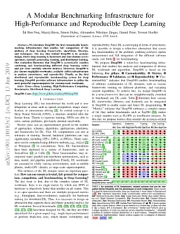 A Modular Benchmarking Infrastructure for High-Performance and
  Reproducible Deep Learning
