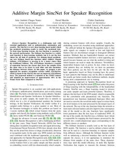 Additive Margin SincNet for Speaker Recognition