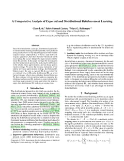 A Comparative Analysis of Expected and Distributional Reinforcement
  Learning