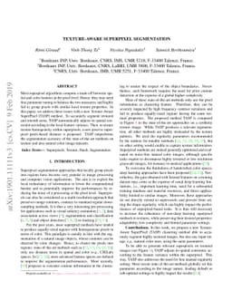 Texture-Aware Superpixel Segmentation