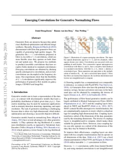 Emerging Convolutions for Generative Normalizing Flows