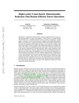 Higher-order Count Sketch: Dimensionality Reduction That Retains
  Efficient Tensor Operations