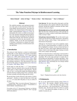 The Value Function Polytope in Reinforcement Learning