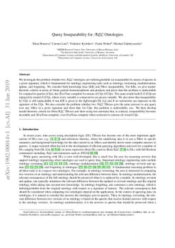 Query Inseparability for ALC Ontologies