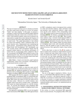 Sound Event Detection Using Graph Laplacian Regularization Based on
  Event Co-occurrence