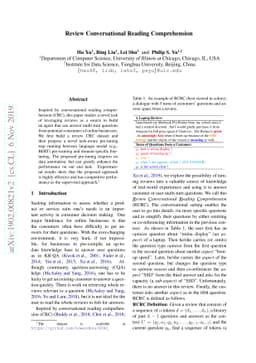 Review Conversational Reading Comprehension