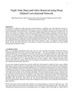 Night Time Haze and Glow Removal using Deep Dilated Convolutional
  Network