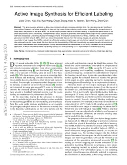 Active Image Synthesis for Efficient Labeling