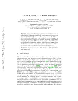 An RNN-based IMM Filter Surrogate
