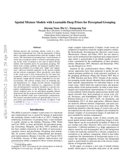 Spatial Mixture Models with Learnable Deep Priors for Perceptual
  Grouping