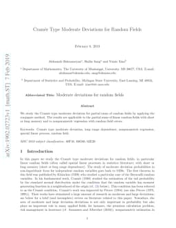 Cramér Type Moderate Deviations for Random Fields