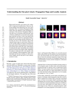 Understanding the One-Pixel Attack: Propagation Maps and Locality
  Analysis